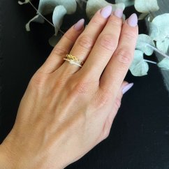 Stříbrný prsten luxusní se zirkony