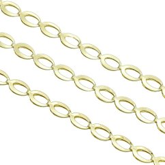 Dámský pozlacený řetízek z chirurgické oceli 5mm
