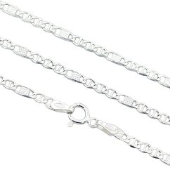 Stříbrný řetízek marina gucci a valentino 3mm délka 50cm a 55cm
