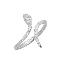 Stříbrný prsten luxusní se zirkony