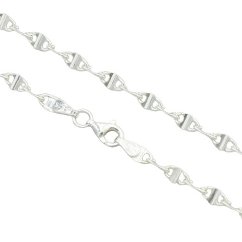Stříbrný náramek vzor Marine 3mm