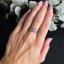 Prsteň s kamienkami striebro 925/1000 rhodiované - Velikost prstenu: 55