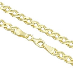 Náramek 4mm stříbro 925/1000 pozlacené